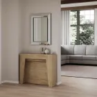 Consola extensible hasta 211 cm en melamina en esencia Made in Italy - Incantesimo Viadurini