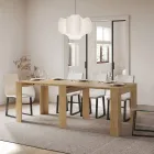 Consola extensible hasta 211 cm en paneles de melamina Made in Italy - Principessa Viadurini