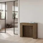 Consola extensible hasta 211 cm en paneles de melamina Made in Italy - Principessa Viadurini
