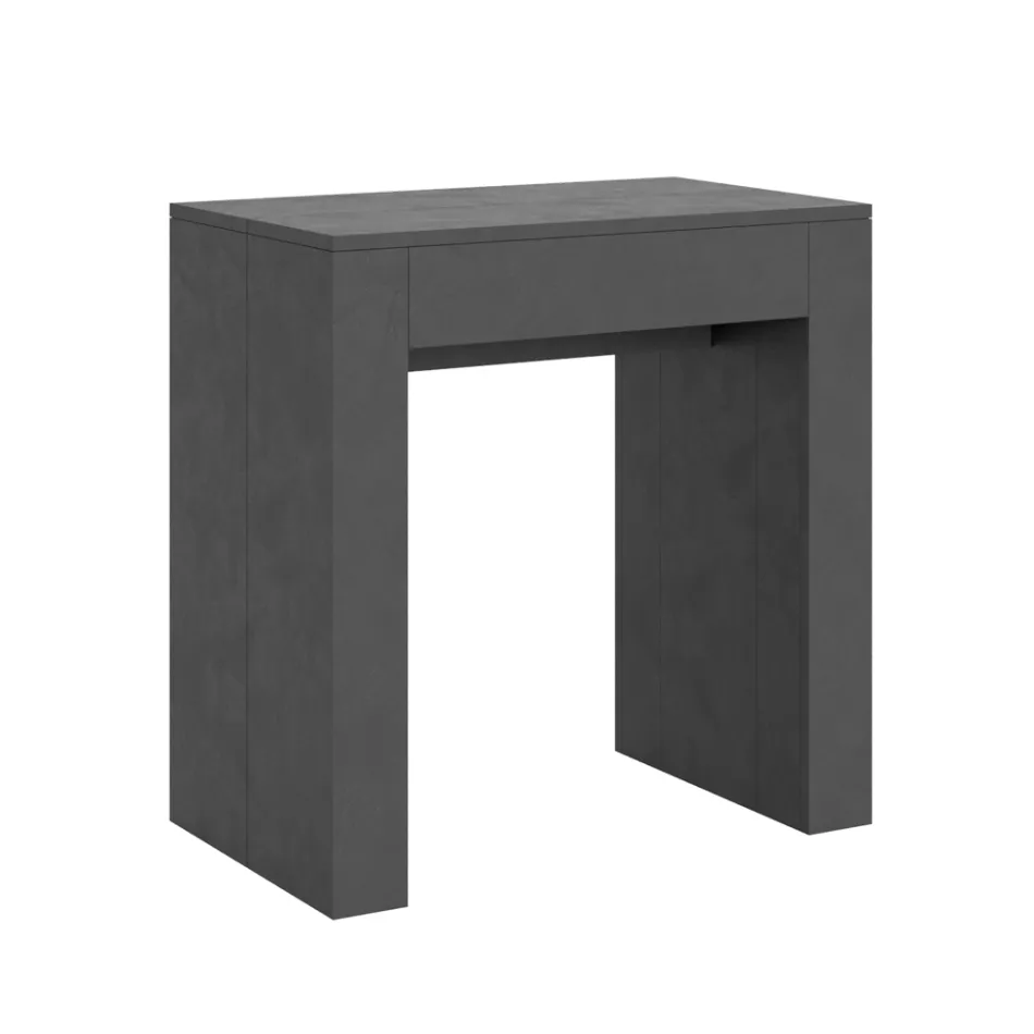 Consola extensible hasta 299 cm con extensiones internas Made in Italy - Reloj de arena Viadurini