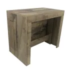 Consola extensible a 300 cm desde la entrada o la sala de estar en madera - Katharina Viadurini