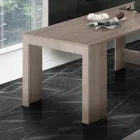 Consola extensible a 300 cm desde la entrada o la sala de estar en madera - Katharina Viadurini