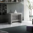 Consola extensible a 300 cm desde la entrada o la sala de estar en madera - Katharina Viadurini