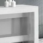 Consola extensible a 300 cm desde la entrada o la sala de estar en madera - Katharina Viadurini