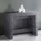 Consola extensible a 300 cm desde la entrada o la sala de estar en madera - Katharina Viadurini