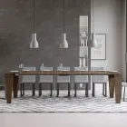 Consola extensible hasta 300 cm en madera Made in Italy - Trono Viadurini