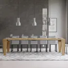 Consola extensible hasta 300 cm en madera Made in Italy - Trono Viadurini