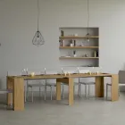 Consola extensible hasta 308 cm con soporte central Made in Italy - Oracle Viadurini