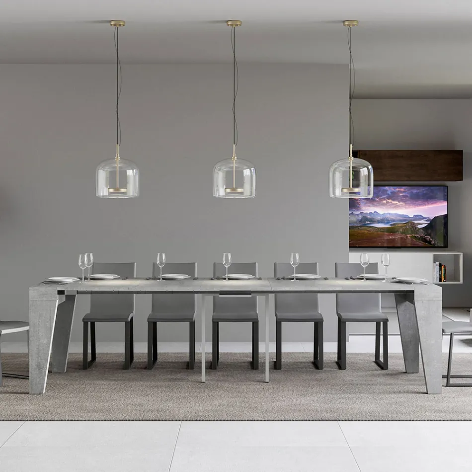 Consola extensible disponible en 2 tamaños diferentes Made in Italy - Grifone Viadurini