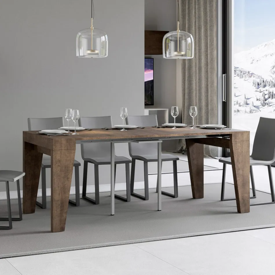 Consola extensible disponible en 2 tamaños diferentes Made in Italy - Grifone Viadurini