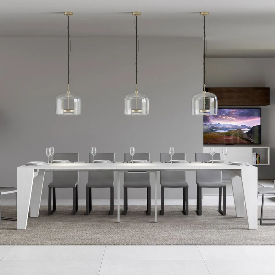 Consola extensible disponible en 2 tamaños diferentes Made in Italy - Grifone Viadurini