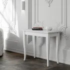 Consola extensible acabado nogal o fresno blanco Made in Italy - Folletto Viadurini