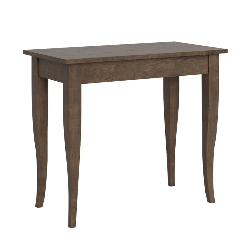 Consola extensible acabado nogal o fresno blanco Made in Italy - Folletto Viadurini