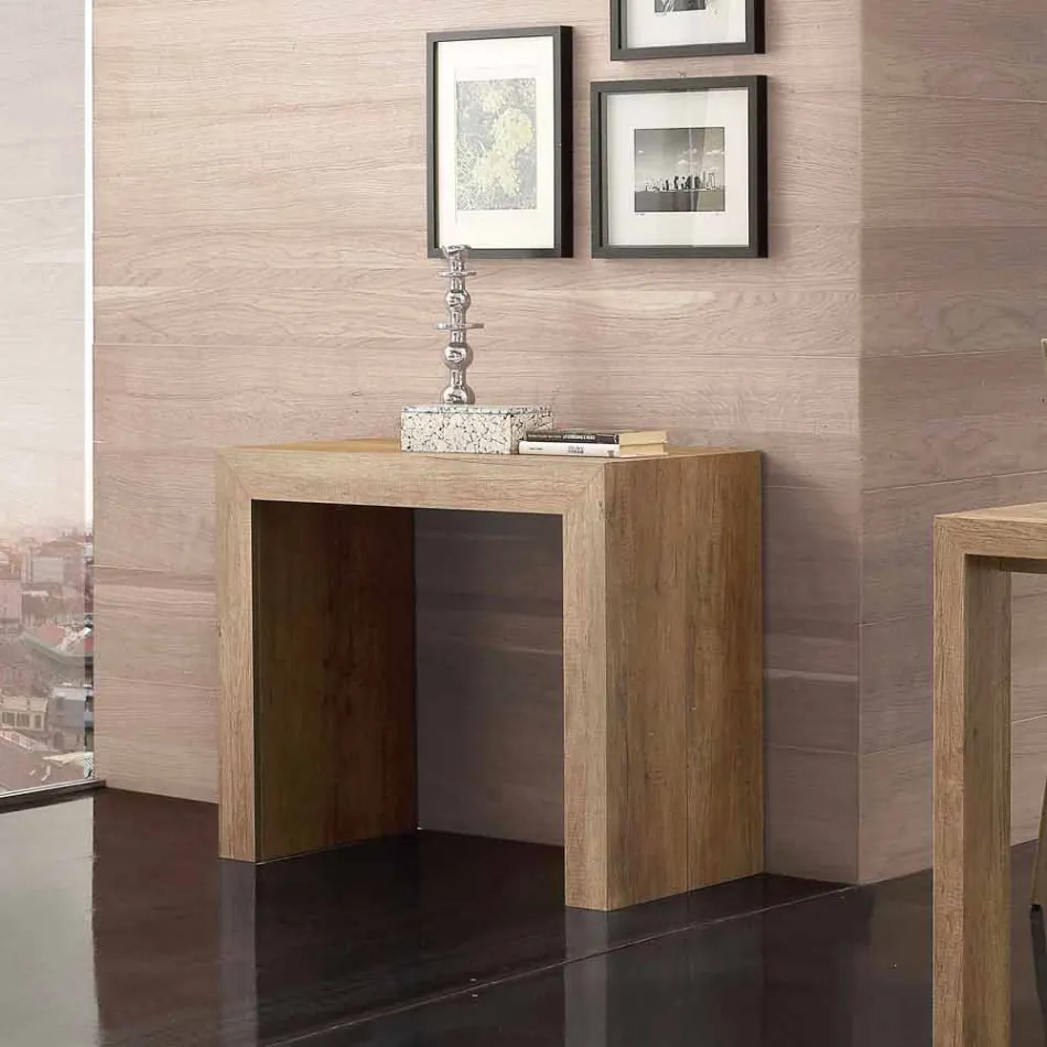 Consola extensible hasta 295 cm en melamina plegable Uri Viadurini