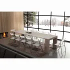 Consola extensible hasta 295 cm en melamina plegable Uri Viadurini