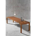 Consola extensible hasta 12 asientos en madera de nogal Made in Italy - Picchia Viadurini