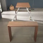 Consola extensible hasta 295 cm en madera de diseño Made in Italy - Temocle Viadurini