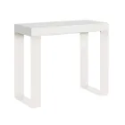 Consola extensible hasta 300 cm con estructura blanca Made in Italy - Tesoro Viadurini