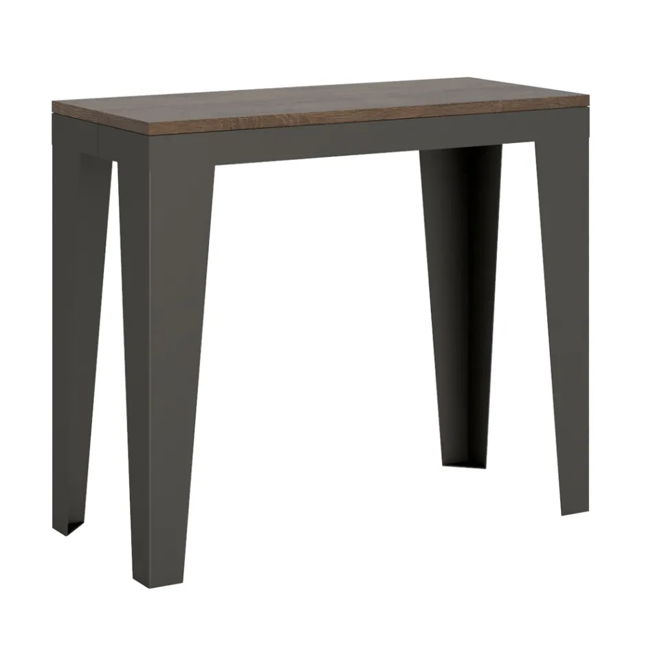 Consola extensible hasta 300 cm en micropartículas de madera Made in Italy – Flamber Viadurini