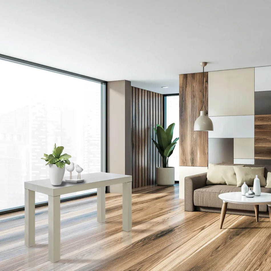 Consola extensible en madera de fresno con extensiones Made in Italy - Gandalf Viadurini