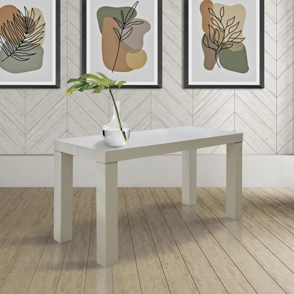 Consola extensible en madera de fresno con extensiones Made in Italy - Gandalf Viadurini