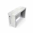 Consola extensible en melamina con extensiones Ussana integradas Viadurini