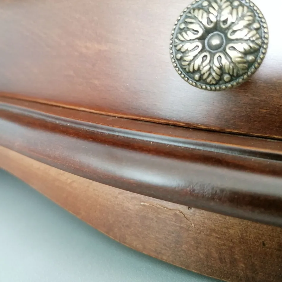 Consola colgante de madera de Bassano Made in Italy - Tinia Viadurini