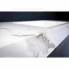 Consola de Baño Lavabo Integrado y Repisa Suspendida en Gres 4 Acabados - Rampina Viadurini