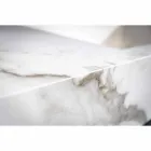 Consola de Baño Lavabo Integrado y Repisa Suspendida en Gres 4 Acabados - Rampina Viadurini