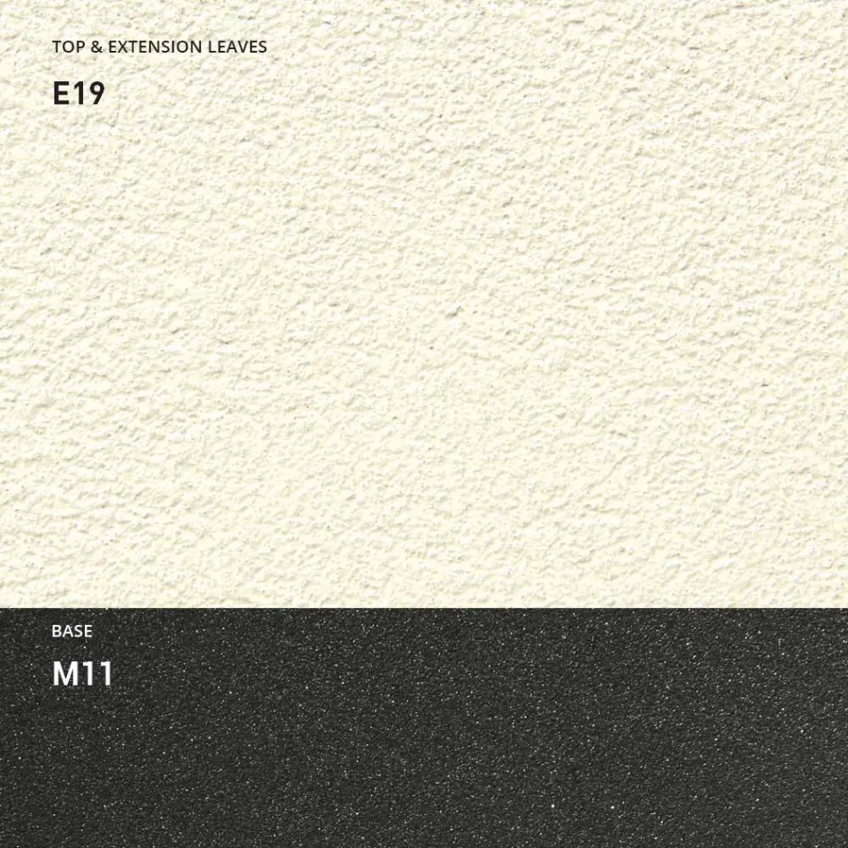 Consola con Tapa Efecto Mortero y Base de Metal Made in Italy - Timedio Viadurini