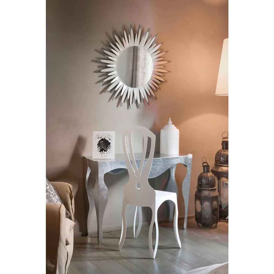 Consola de salón de diseño moderno en hierro coloreado Hecho en Italia - Gertrude Viadurini