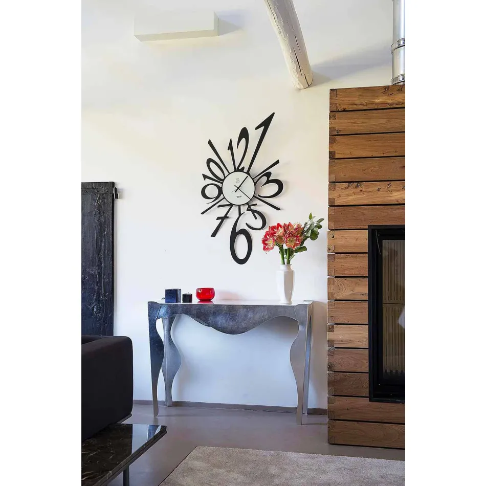 Consola de salón de diseño moderno en hierro coloreado Hecho en Italia - Gertrude Viadurini