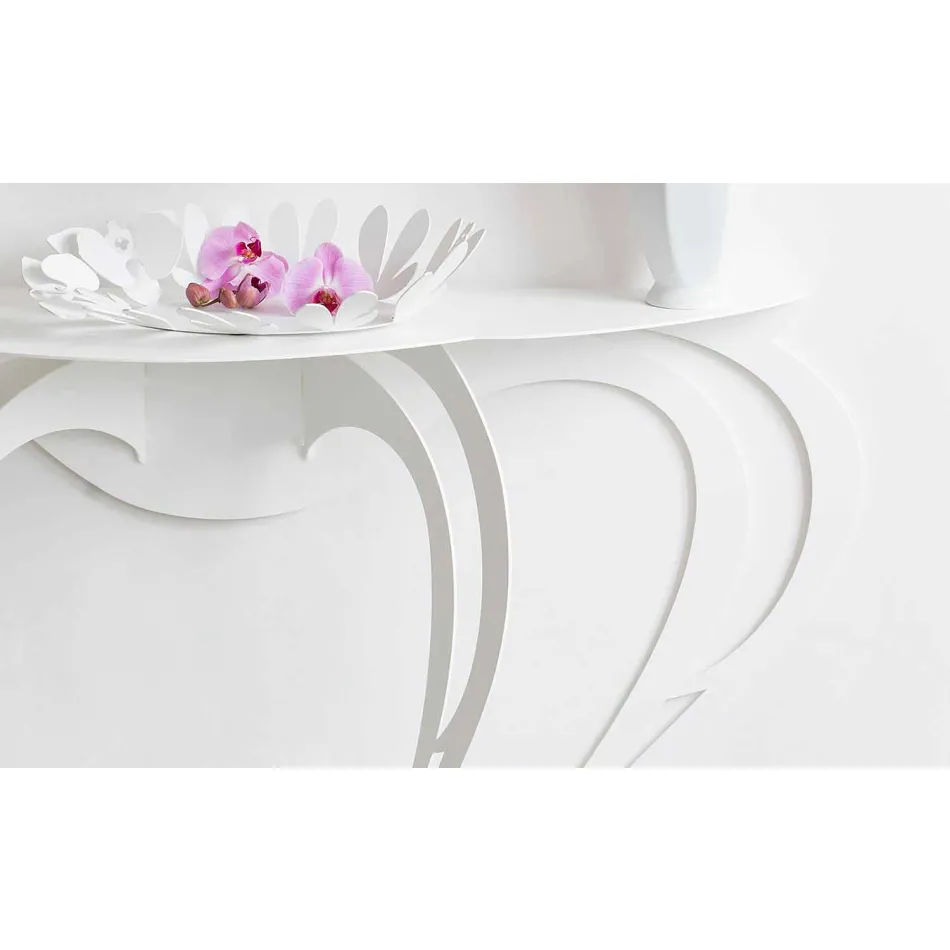 Consola de estilo moderno en hierro coloreado Made in Italy - Barbata Viadurini