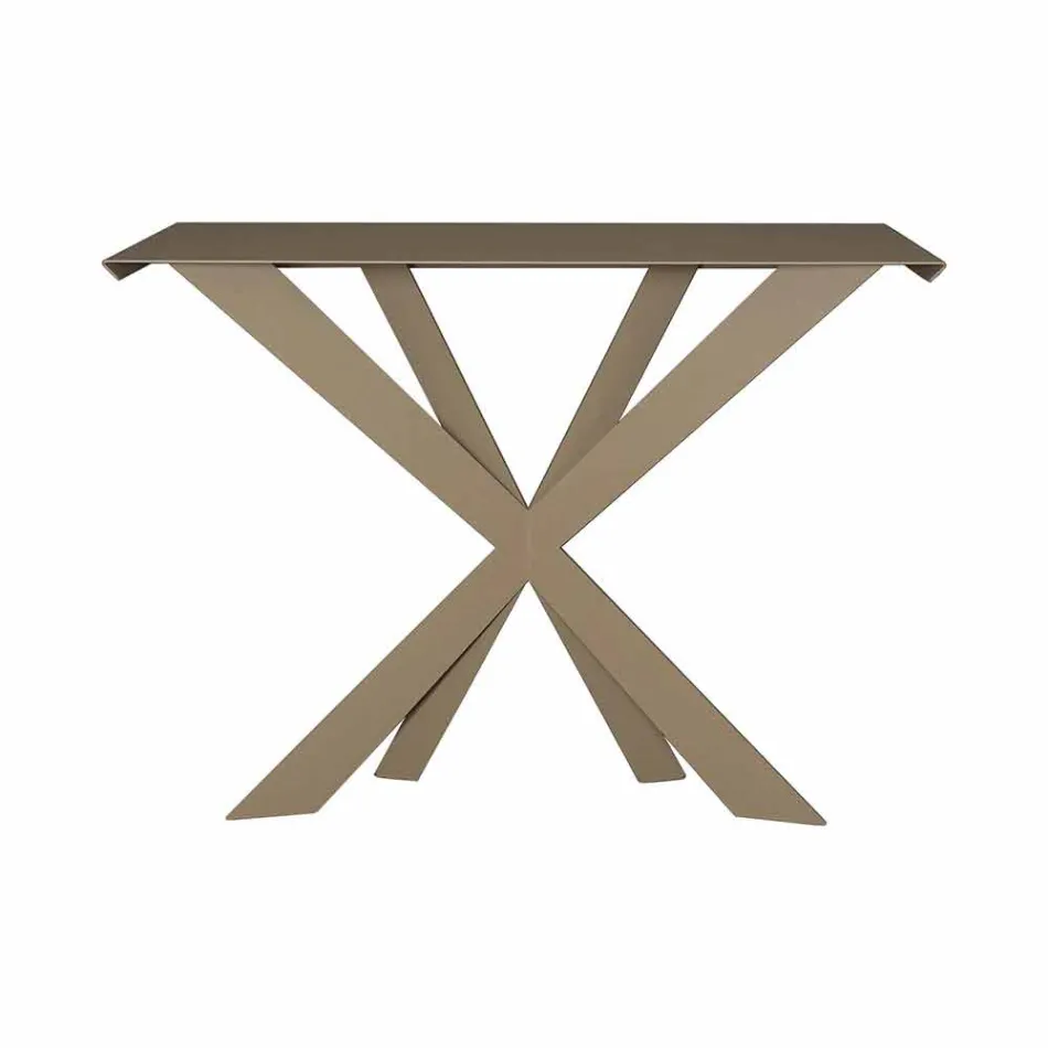 Consola de sala de estar o entrada de hierro coloreado Made in Italy - Zecchina Viadurini