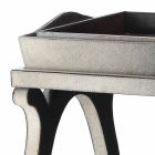 consola de diseño moderno con la bandeja gris pony Felicia Viadurini