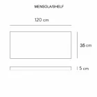 Consola y Repisa para Baño en Gres y Lavabo en Vetrochina, 4 Colores - Rametina Viadurini