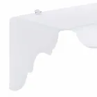 Consola de diseño de pared blanca, blanca, fabricada en Italia. Viadurini