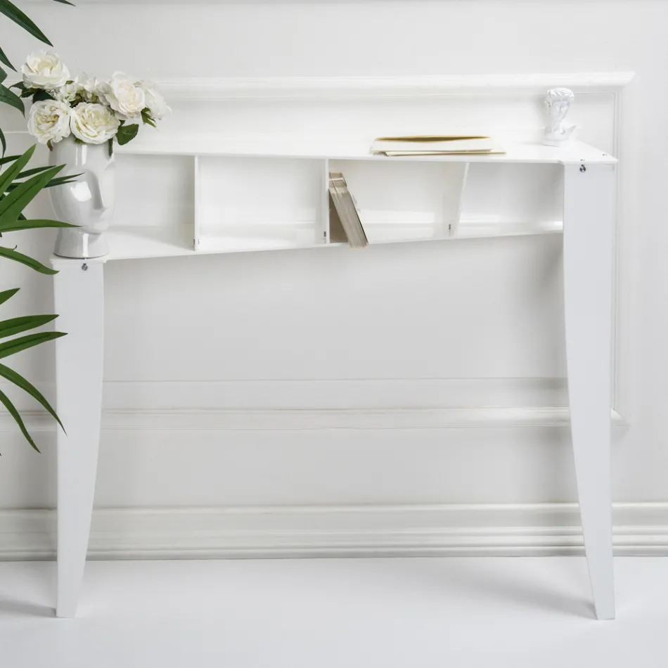 Consola fija con 4 compartimentos para guardar objetos en PMMA Made in Italy - Aladdin Viadurini