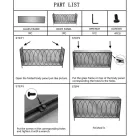 Consola de entrada fija en hierro dorado con tapa de cristal - Primula Viadurini