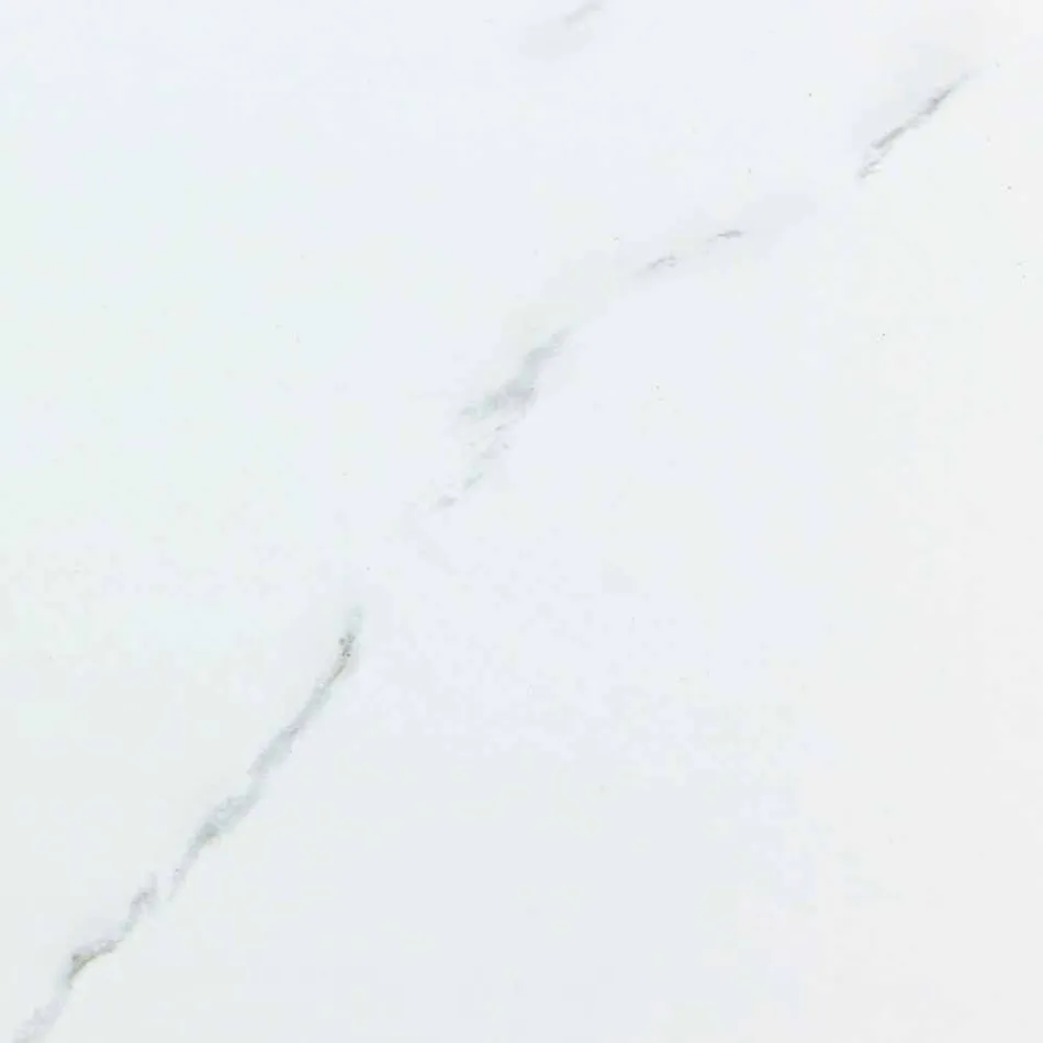 Consola de acero con tablero de cerámica y vidrio de diseño moderno - Cubebe Viadurini