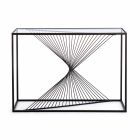 Consola en acero y vidrio Diseño moderno Espiral original - Sasuke Viadurini