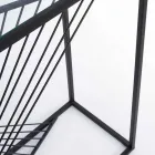 Consola en acero y vidrio Diseño moderno Espiral original - Sasuke Viadurini