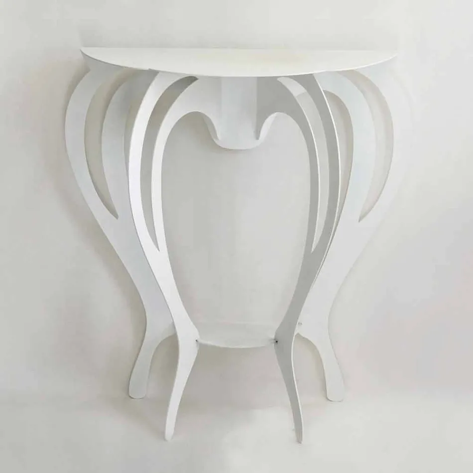 Consola en hierro coloreado de diseño moderno Made in Italy - Barbata Viadurini