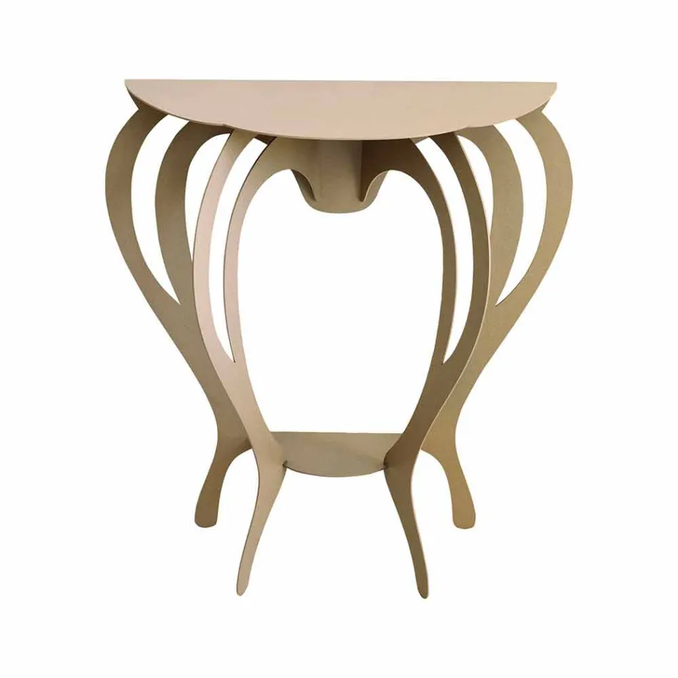 Consola en hierro coloreado de diseño moderno Made in Italy - Barbata Viadurini