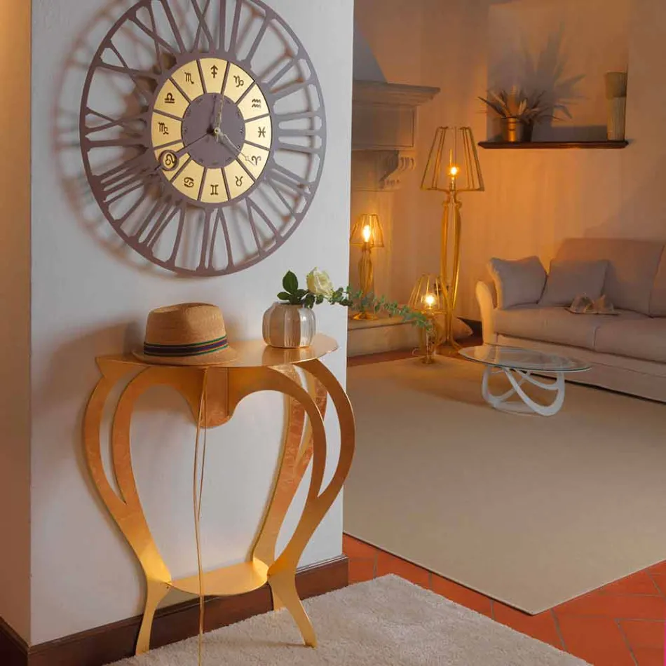 Consola de hierro de colores de diseño moderno Made in Italy - Barbata Viadurini