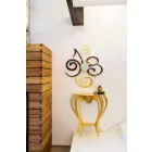 Consola en hierro coloreado de diseño moderno Made in Italy - Barbata Viadurini