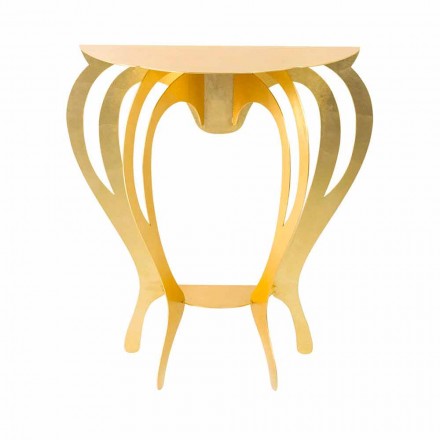 Consola en hierro coloreado de diseño moderno Made in Italy - Barbata Viadurini