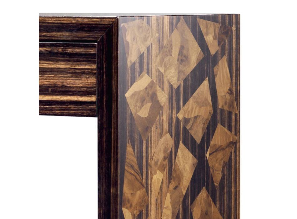 Grilli Zarafa moderna consola de madera de ébano hecha en Italia Viadurini