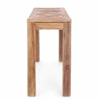 Consola en madera de olmo reciclada con tablero de diseño Homemotion - Galanga Viadurini