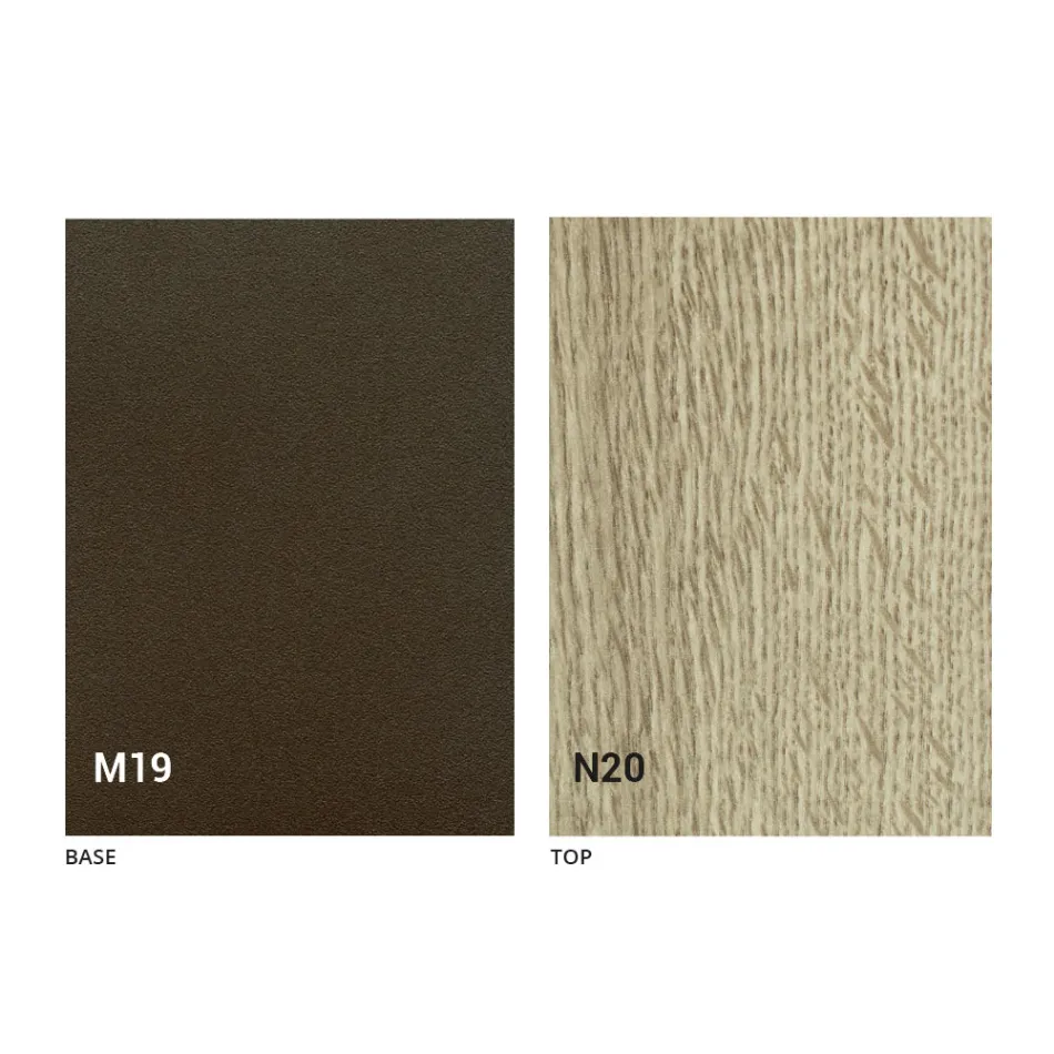 Consola de mesa en madera y metal extensible hasta 295 cm Made in Italy - Timedio Viadurini